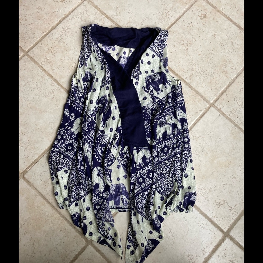 Beautiful one of a kind open vest
